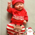 Santa Claus & Baby in the house